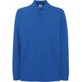 Polo punto piqué manga larga Royal Blue XL