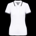 Polo a rayas mujer manga corta White / Navy XXL