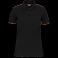 Polo ropa profesional mujer Black / Orange 3XL