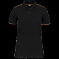 Polo ropa profesional mujer Black / Orange Xl
