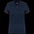Polo ropa profesional mujer Navy / Fluorescent Orange 3Xl