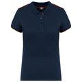 Polo ropa profesional mujer Navy / Fluorescent Orange XXL