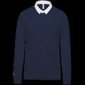 Polo Rugby 100% Algodón Peinado Navy / White M