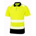 Polo de seguridad reciclado Yellow / Black L/Xl