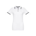 Polo slim fit mujer bicolor