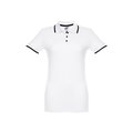 Polo slim fit mujer bicolor