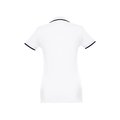 Polo slim fit mujer bicolor
