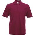 Polo tapeta con tres botones Burgundy S
