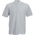 Polo tapeta con tres botones Heather Grey XL