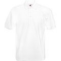 Polo tapeta con tres botones White 3XL