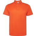 Polo técnico manga corta con corchetes Naranja Fuego 3Xl