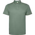 Polo técnico manga corta con corchetes Verde Laurel L