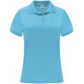 Polo técnico de manga corta para mujer Turquesa M