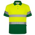 Polo Técnico Reflectante Anti Enganches Verde Jardín/Amarillo Flúor L