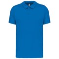 Polo transpirable hombre manga corta Aqua Blue L