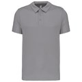 Polo transpirable hombre manga corta Fine Grey L