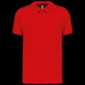 Polo transpirable hombre manga corta Red L