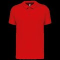 Polo transpirable hombre manga corta Red M
