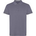 Polo unisex 100% algodón Gris Cielo Lavado L