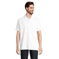 Polo Unisex de Algodón Orgánico Blanco L