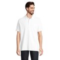 Polo Unisex de Algodón Orgánico Blanco Xs