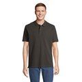 Polo Unisex de Algodón Orgánico Gris Carbón XXL