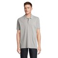 Polo Unisex de Algodón Orgánico Gris Melange 2 Xs