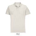 Polo unisex de algodón peinado Blanco Roto M
