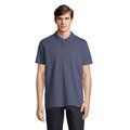 Polo unisex de algodón peinado Denim L