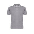 Polo Unisex de Algodón Peinado con Efecto Gri M