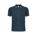 Polo Unisex de Algodón Peinado con Efecto Mar M