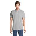 Polo unisex de algodón peinado Gris Puro Xl