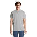 Polo unisex de algodón peinado Gris Puro Xxl