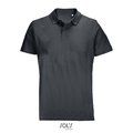 Polo unisex de algodón peinado Gris Ratón L