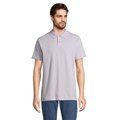 Polo unisex de algodón peinado Lila M