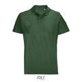 Polo unisex de algodón peinado Verde Botella Oscuro L