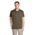 Polo unisex deportivo de poliéster reciclado Army S