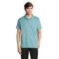 Polo unisex deportivo de poliéster reciclado Pool Blue L