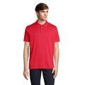 Polo unisex deportivo de poliéster reciclado Rojo S