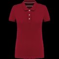 Polo vintage manga corta mujer Vintage Dark Red S