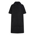 Poncho microfibra con capucha niño Black 10/13 ans