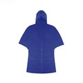 Poncho Unisex Resistente con corchetes laterales y funda. Azul