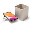Portalápices con cargador inalámbrico 5W y USB
