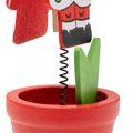 Portanotas navideño de madera