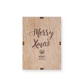 Portavelas Xmas de madera