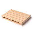 Posavasos de madera con forma de palet