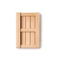 Posavasos de madera con forma de palet