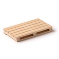 Posavasos de madera con forma de palet