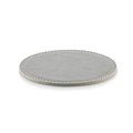 Posavasos redondo de PU Gris Piedra