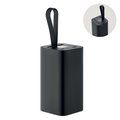 Powerbank 20000 mAh de aluminio reciclado con colgador Negro
